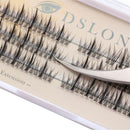 Fluffy Dramatic Criss-cross False Eyelashes Segment Individual Lashes V-shape