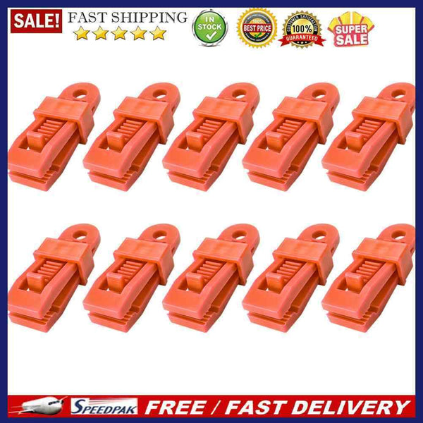 10pcs Outdoor Camping Large Awning Canopy Pull Point Hook Buckle Tent Barb Cl