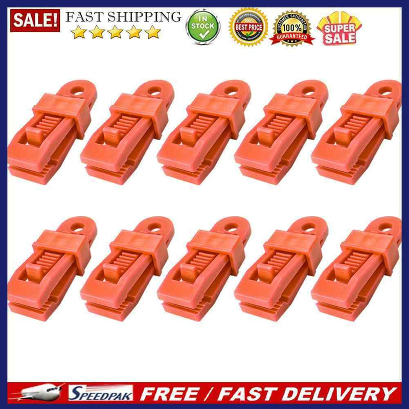 10pcs Outdoor Camping Large Awning Canopy Pull Point Hook Buckle Tent Barb Cl