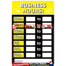 Business Hours Sign Hours of Operation Signs for Window / Door (Yellow) Newly