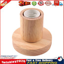 Solid Wood Table Lamp Base E27 220V Wooden Light Holder w/Switch Line (C) Newly