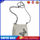 Street Women Butterfly Reflective Oxford Cloth Small Shoulder Bag (White)