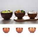 Chinese Rice Bowls Kids Lunch Box Baby Feeding Containers Jujube Wooden Bowl