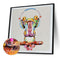 5D DIY Full Drill Diamond Painting Music Frog Embroidery Craft Kit Home Wall Art