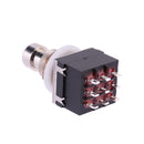 3PDT 9pin Push Button Foot Switch FR DIY Guitar Effect Pedal Stomp Newly