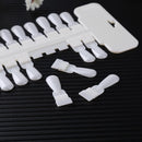 36pcs Removable False Nail Tips Color Card Nail Display Board (Skin Color) Newly