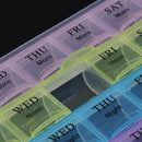 Portable 7 Days Tablet Pill Box Holder Medicine Storage Organizer Case