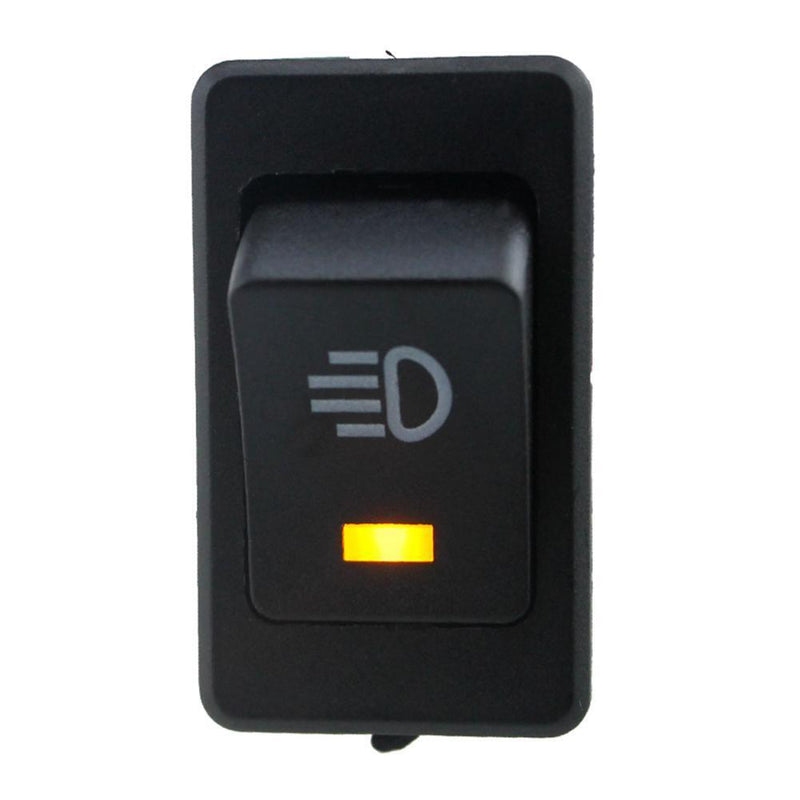 12V 35A 4 Pin Fog Light Rocker Switch with LED for Car Truck Dash (4 Color)