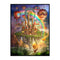 DIY Sky City and Rainbow Printed Cross Stitch Full Cotton Handmade Embroidery