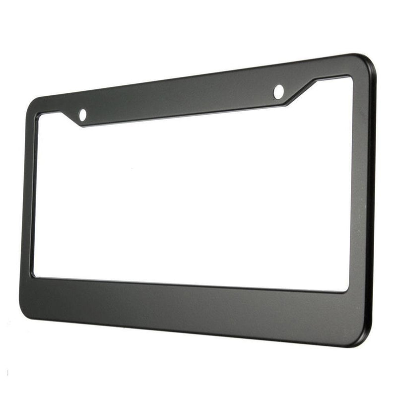 2pcs 12 x 6 in Stainless Steel Car License Plate Frame Cover Kit
