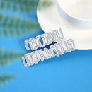 German Words Embossing Cutting Dies Carbon Steel DIY Scrapbooking Album Cards