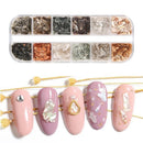 Gradient Glitter Nail Sequins Mica Marble Nail Stone Abalone Shell Flake