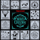Craft Stamp Layering Stencils Scrapbooking Merry Christmas Painting Template
