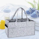 Baby Felt Storage Nursery Basket with Handle Large Pocket (Grey) Newly