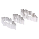 3pcs Stainless Steel Petals Shape Fondant Cake Mold Cookie Cutter Tools