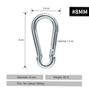 Multi-function Rock Climbing Carabiner Outdoor Camp Hiking D Shape Hook Buckl