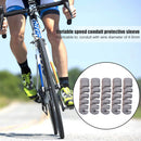 5pcs Bicycle Brake Cable Protector Anti-Friction Protective Cover (Gray) Newly