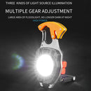 3 Gears Cob Work Lights Waterproof Rechargeable Flashlight Outdoor Camping Tool