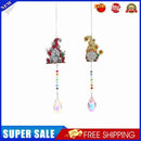 2pcs Crystal Wind Chimes Diamond Hanging Light Catcher Home Decor (ZH012)