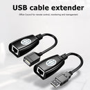 HW-RJ11 USB to RJ45 LAN Connector Adapter 50m Extension Cable Signal Amplifier