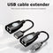 HW-RJ11 USB to RJ45 LAN Connector Adapter 50m Extension Cable Signal Amplifier