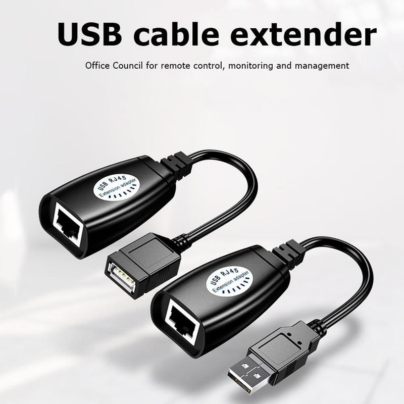 HW-RJ11 USB to RJ45 LAN Connector Adapter 50m Extension Cable Signal Amplifier
