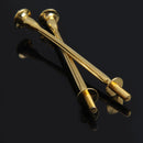 5 Set of 3 Tier Three Layers Cake Plate Stand Holder Crown Metal Rod Golden