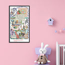 Cross Stitch Picture Cartoon Embroidery On Canvas Craft Home Decor Wall Gift