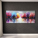 Colorful Woods Oil Paint By Numbers Kits Canvas DIY Craft Coloring Home Dra