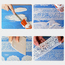 40cm Flower Lace Silicone Mold Cake Border Fondant Mat Mould Baking Soap Craft