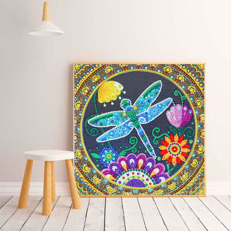 Partial Special Shape Crystal Drill Dragonfly Diamond Painting Drawing Kit Newly