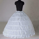 6Hoop Underskirt Ball Gown Long Skirts Petticoat Slips For Wedding P0O3 W4X5