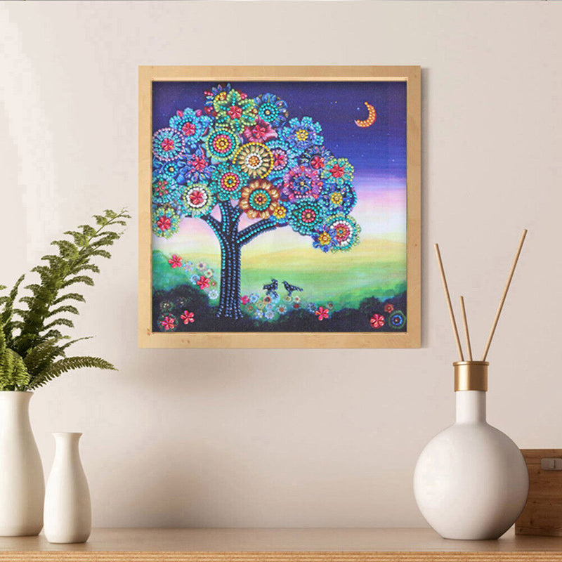 Shining Tree 5D DIY Part Special Shaped Diamond Painting Mosaic Decor Craft