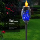 #A 1/2/4/6/8pcs Solar Flame Torch Light Lawn Lamp Holiday Landscape Lighting Dec