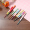 9pcs Colorful Ergonomic Crochet Hooks Soft Handles Sweater Needles (Bubble)