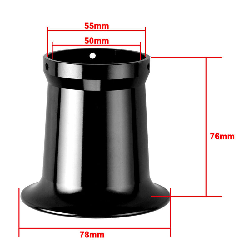 50mm Aluminum Alloy Velocity Stack for PWK 21/24/26/28/30mm Carb (Black) Newly