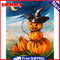 Oil Paint By Numbers Pumpkin Halloween Frameless Picture Home Living Room Decor