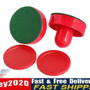 2Pcs 75mm Air Hockey Table Felt Pusher with 2pcs 63mm Puck Mallet Goalies Newly