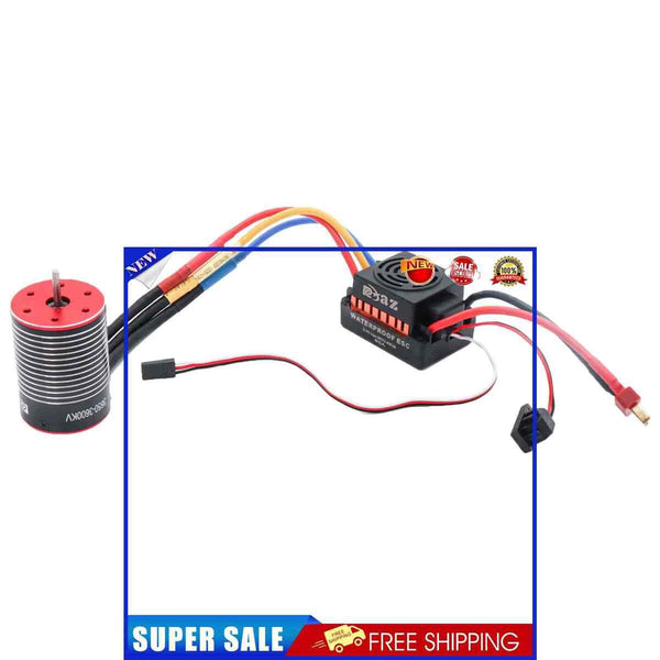 #A 3600/4500/5200KV 3650 Brushless Motor with 60A ESC for 1/8 1/10 Scx10 Hpi R