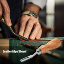 Practical Leather Edge Cutting Wide Shovel Wood Handle DIY Leather Carving Tools