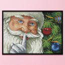Full Cross Stitch 14CT Santa Claus Counted Embroidery DIY Needlework Handma