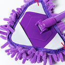 Retractable Kitchen Floors Cleaning Triangle Mop for Glass Wall (Purple) Newly