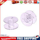 50pcs Universal Plastic Transparent Empty Bobbins Spool for Sewing Machine