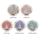 5pcs Portable Metal Foldable Bag Hook Holder Purse Hanger (White)