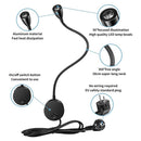 LED Flexible Gooseneck Spotlight 360 Degree Rotation Bedside Lamp (Black) Newly