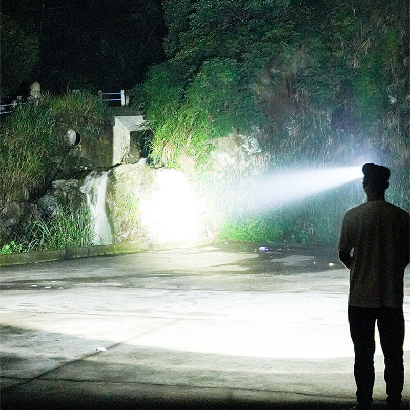 LED COB Headlamp Flashlight USB Rechargeable Mini Magnet Outdoor Headlight
