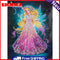 5D DIY Partial Drill Special Shape Lady Wings Fairy Rhinestone Diamond Drawing