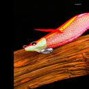 Lifelike Luminous Jigs Wood Shrimp Lures Squid Hook Octopus Bait Fishing Tackle
