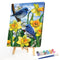 Bird and Flower Oil Paint By Numbers DIY Handpainted on Canvas Wall Art Pic