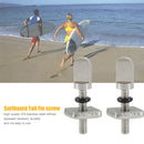 2pcs Stainless Steel Boat Surfboard Fin Screw Long Board Fin Screws Plate T
